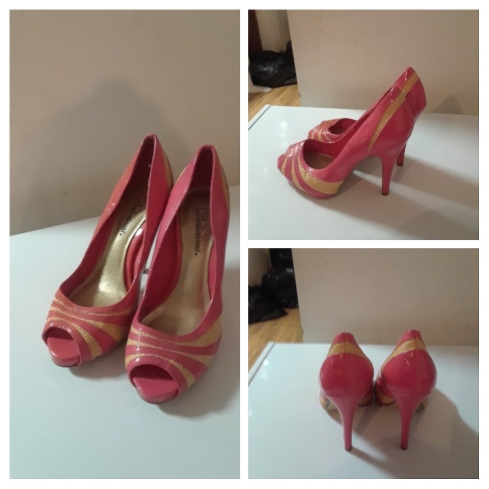 pink open toe stilettos heel shoes